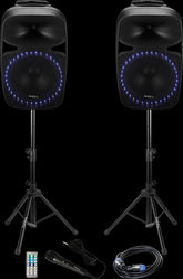 Ibiza Sound PKG12A-SET Lautsprecher PA-Soundsystem 12" 800W